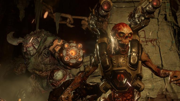 Doom multiplayer trailer is fast and bloody